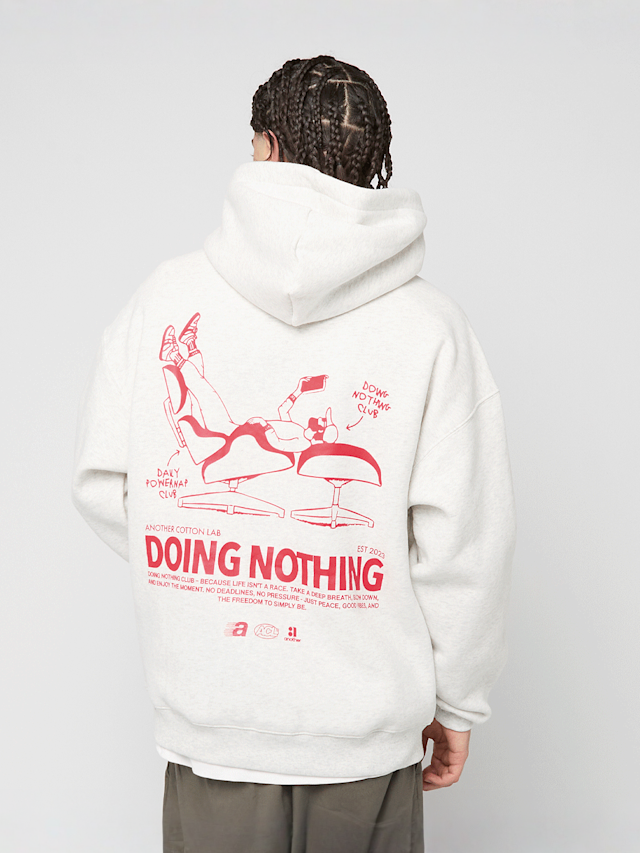 Another Cotton Lab, Doing Nothing Hoodie, grijs, Afbeelding 1 van 5