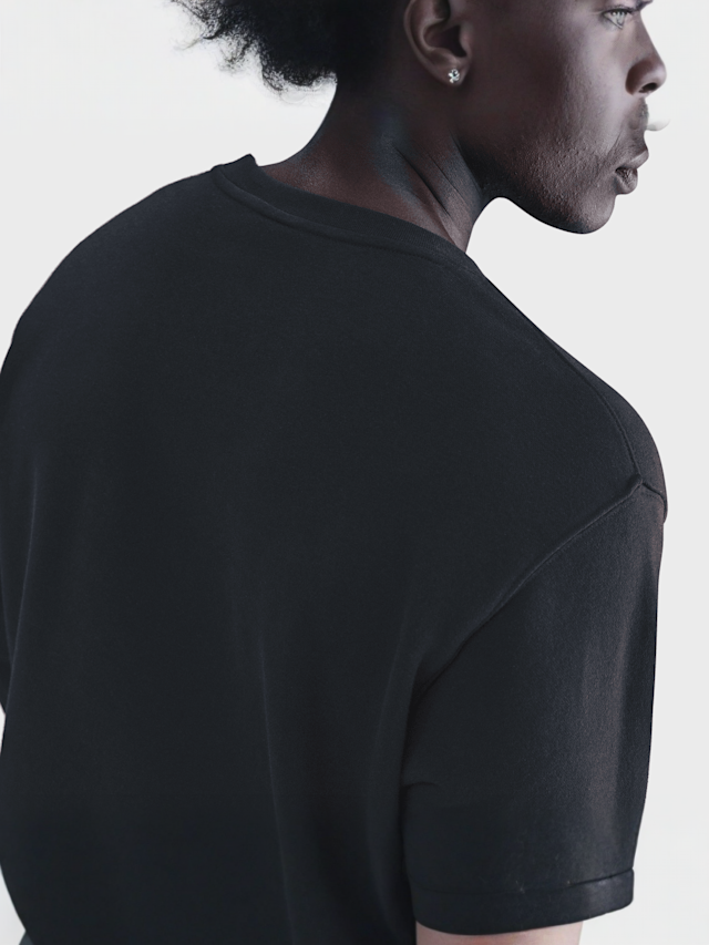 Nike, Club Fleece Crew, black, Image 3 of 4