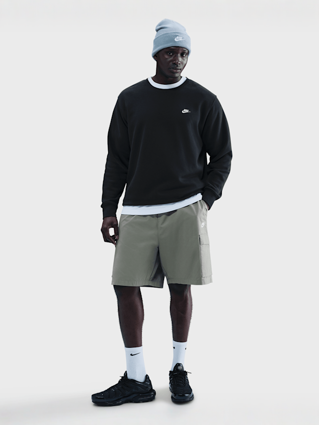 Nike, Club Fleece Crew, black, Image 4 of 4