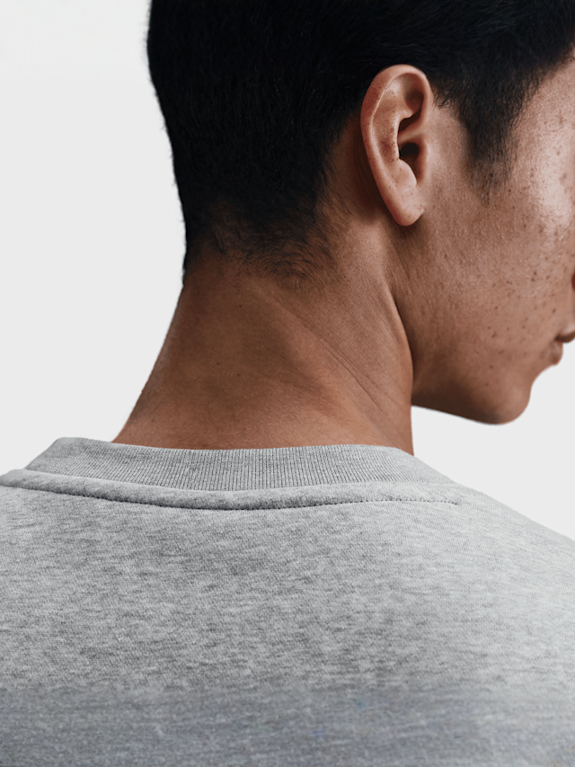 Nike, Club Fleece Crew, grey, Image 4 of 4