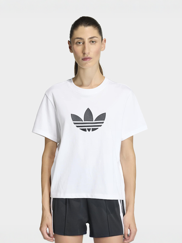 adidas Originals, Trefoil Boxy Tee, white, Image 1 of 4