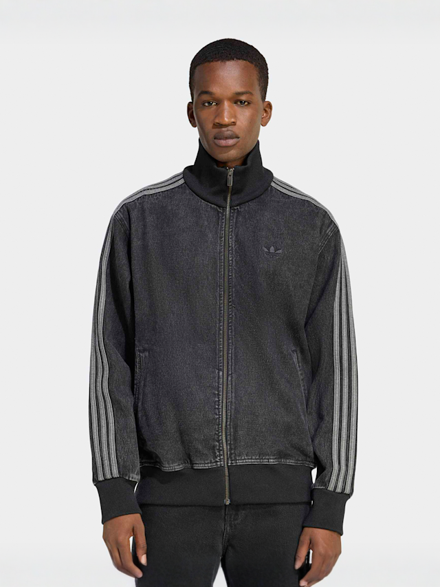 adidas Originals, Denim Firebird Tracktop, black, Image 1 of 5