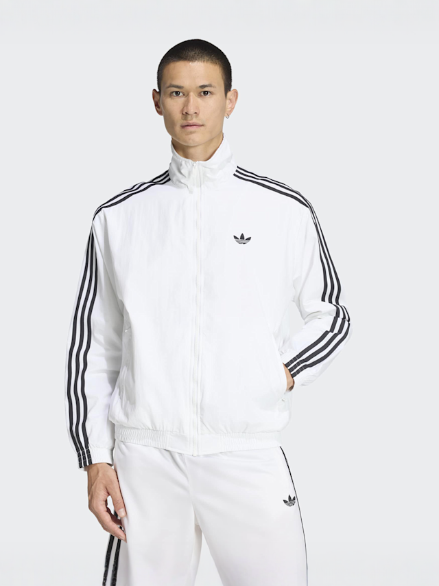 adidas Originals, Firebird Woven Tracktop, white, Image 1 of 5
