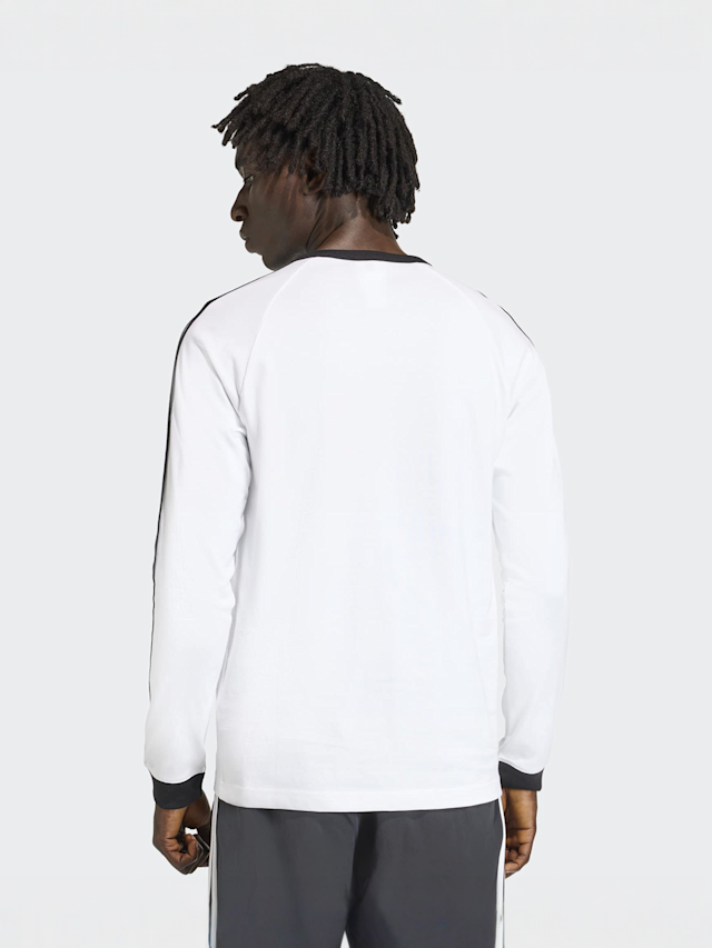 adidas Originals, 3-Stripes Longsleeve Tee, white, Image 2 of 5