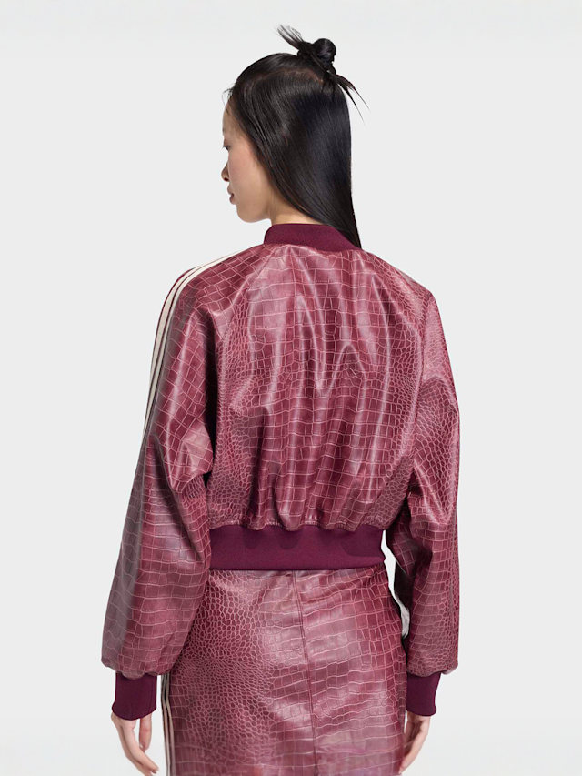 adidas Originals, Superstar Pleather Jacket, red, Image 2 of 4