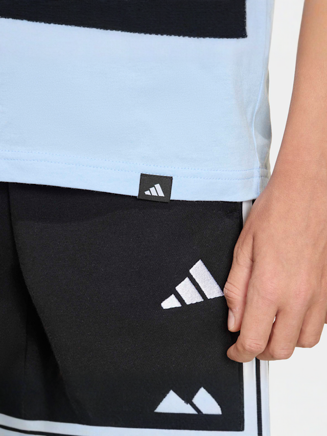 adidas Originals, Football Tee, blue, Image 4 of 5