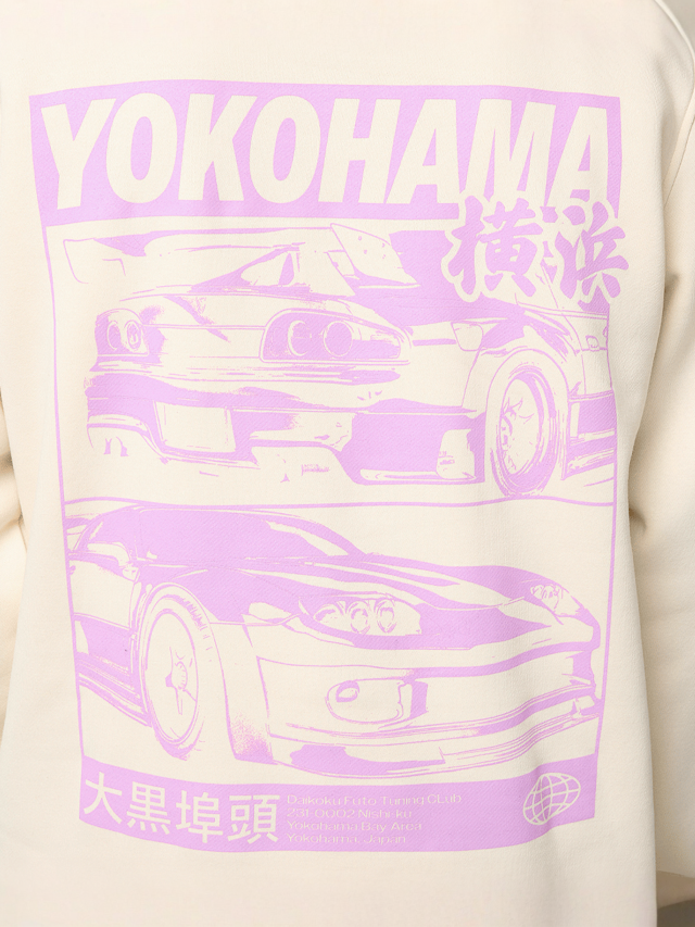 Mister Tee, Yokohama Race Hoody, beż, Obraz 3 z 5