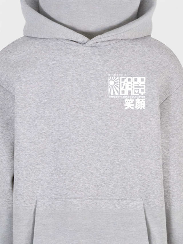 Mister Tee, Manga Girl Fluffy Hoody heathergrey, grey, Image 3 of 4