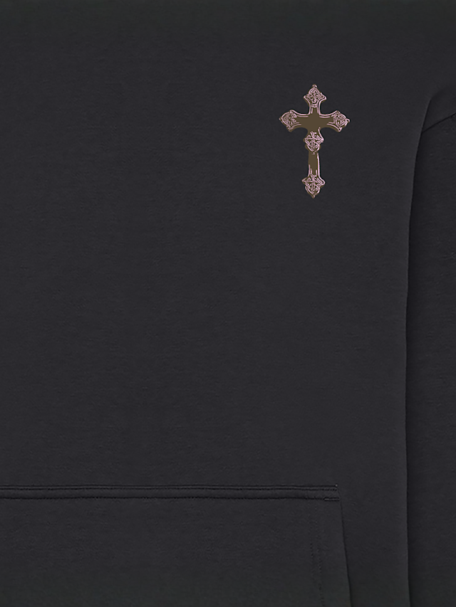Mister Tee, Heavenly Prayers Fluffy Hoody black, black, Image 3 of 4