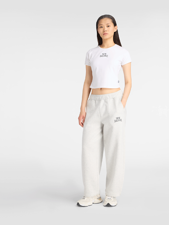 New Balance, Linear Heritage Fleece Barrel Pant, grey, Image 7 of 7