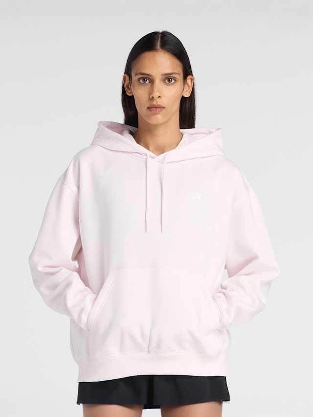 New Balance, Sport Essentials Fleece Hoodie, Pink, Image 1 of 4