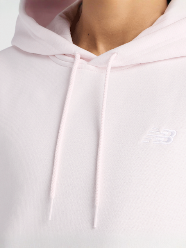 New Balance, Sport Essentials Fleece Hoodie, Pink, Image 3 of 4
