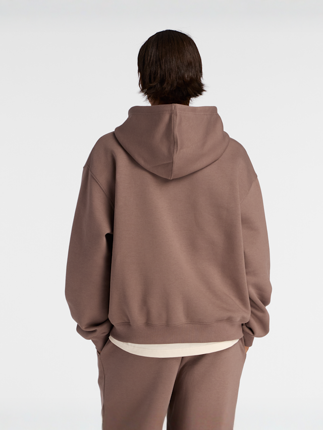 New Balance, Sport Essentials Fleece Hoodie, brown, Image 3 of 5