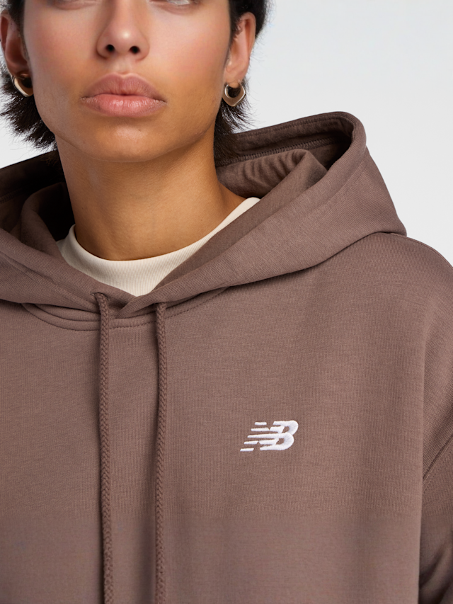 New Balance, Sport Essentials Fleece Hoodie, brown, Image 4 of 5