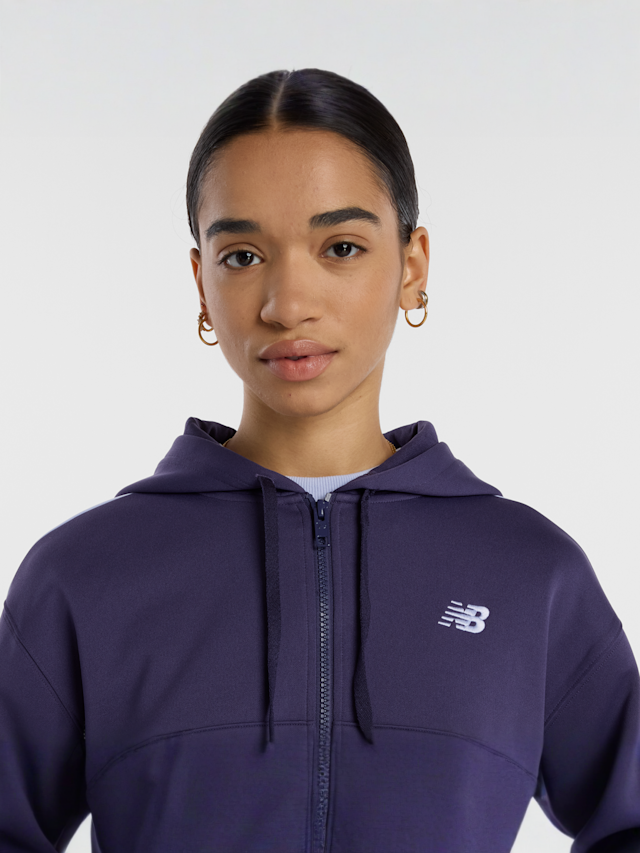 New Balance, Interlock Full Zip, blue, Image 4 of 6