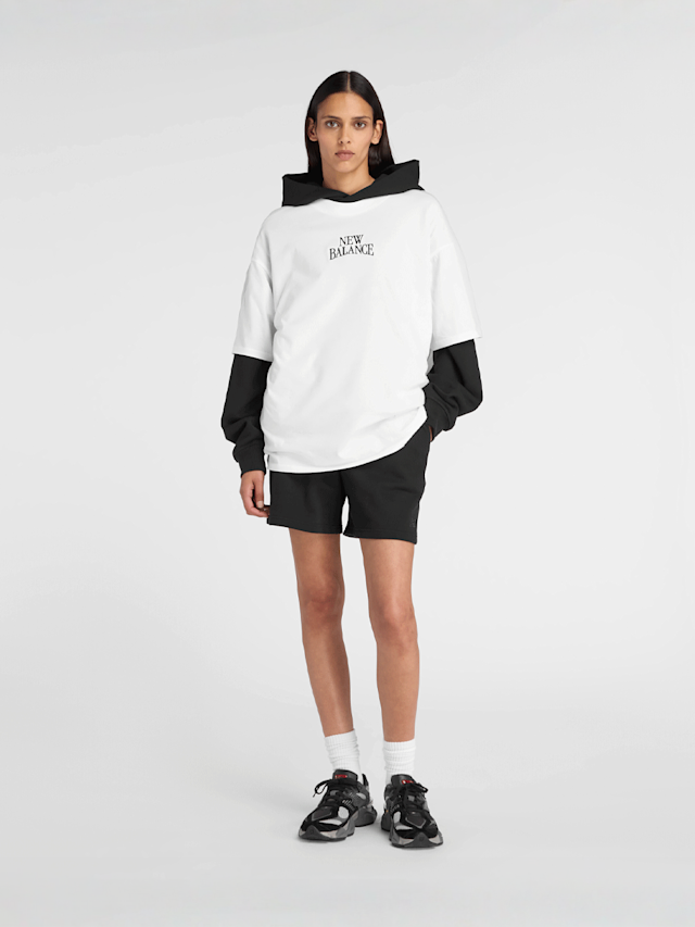 New Balance, Linear Heritage Oversized T-Shirt, white, Image 5 of 5