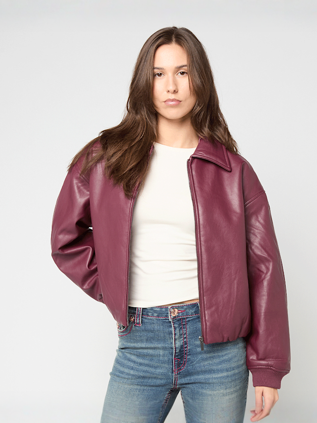 Decibel, Padded PU Jacket, red, Image 1 of 4