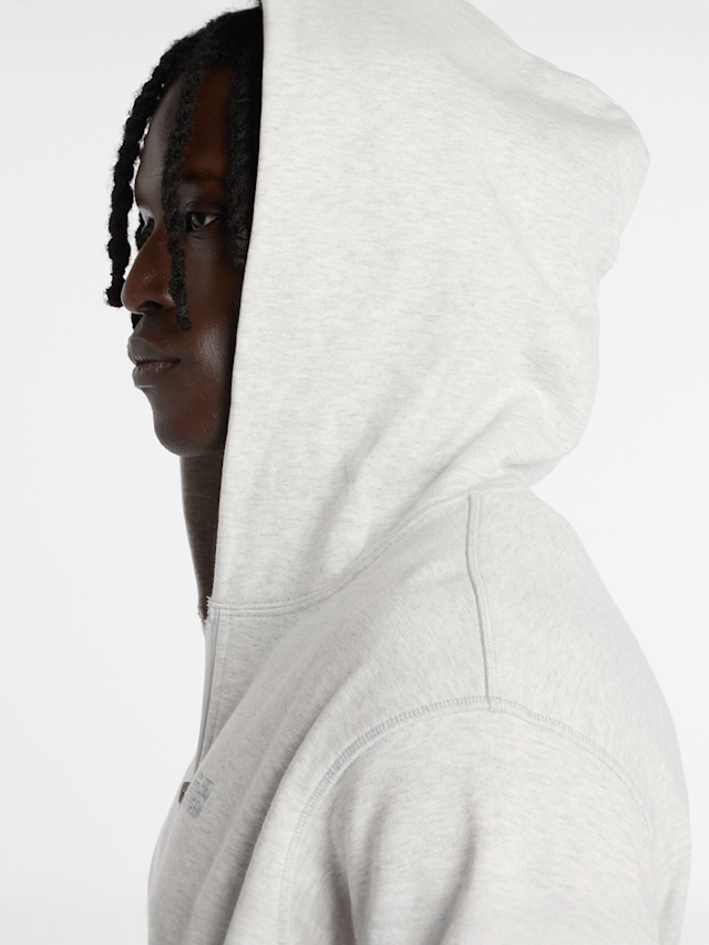 New Balance, Athletics French Terry Full Zip, grey, Image 4 of 6