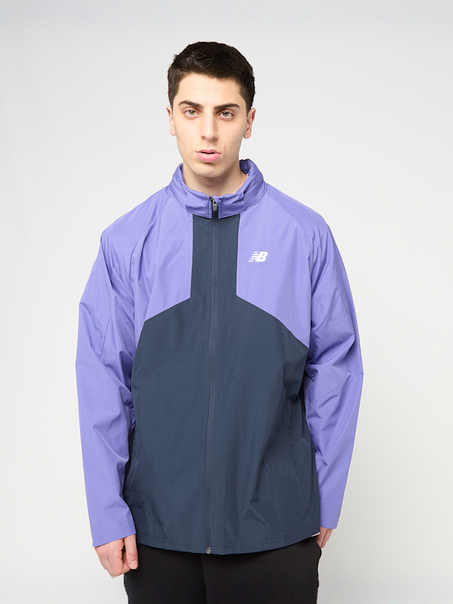 New Balance, Utility Woven Jacket, blue, Image 1 of 5