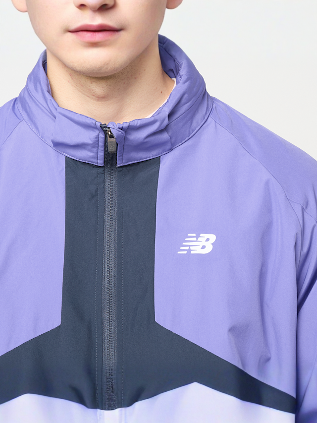 New Balance, Utility Woven Jacket, blue, Image 3 of 5