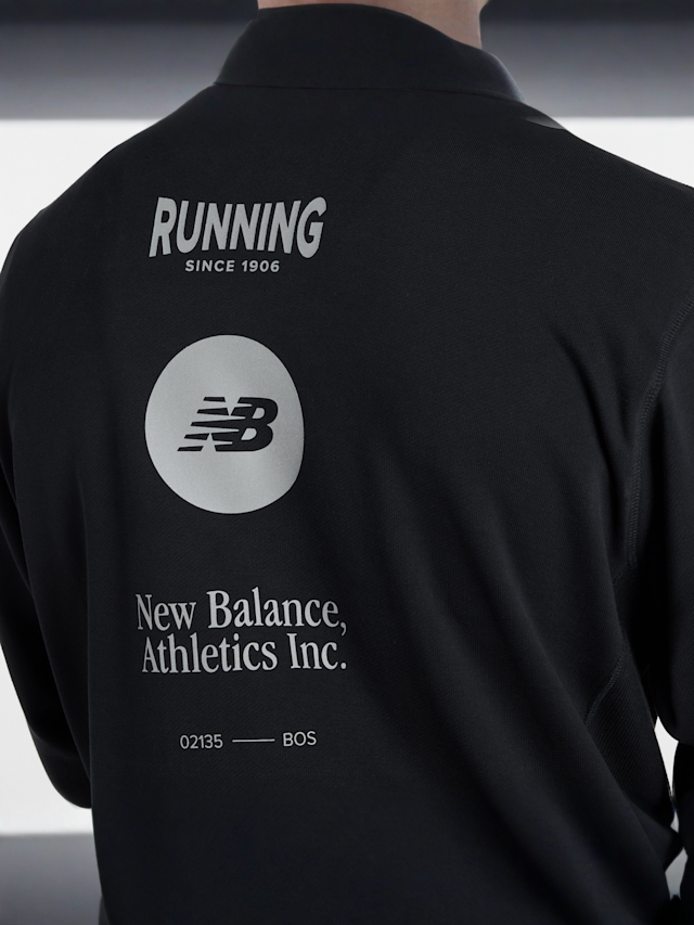 New Balance, Vortex Hoodie, black, Image 3 of 5
