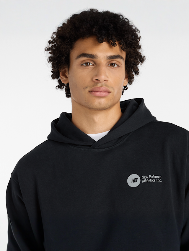 New Balance, Vortex Hoodie, black, Image 4 of 5