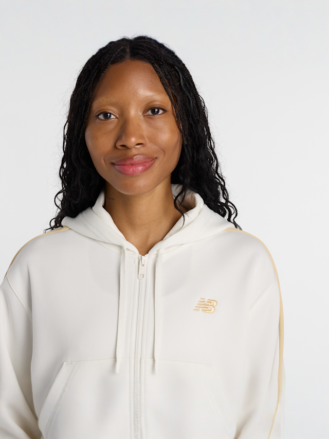 New Balance, Interlock Full Zip, beige, Image 4 of 5