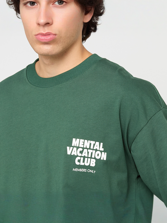 Another Cotton Lab, Mental Vacation Oversized T-Shirt, green, Image 3 of 6