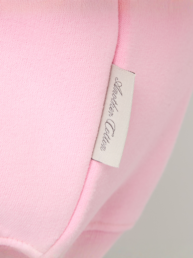 Another Cotton Lab, Another Sweet Summer Oversized Zip Hoodie, light pink, Image 4 of 6