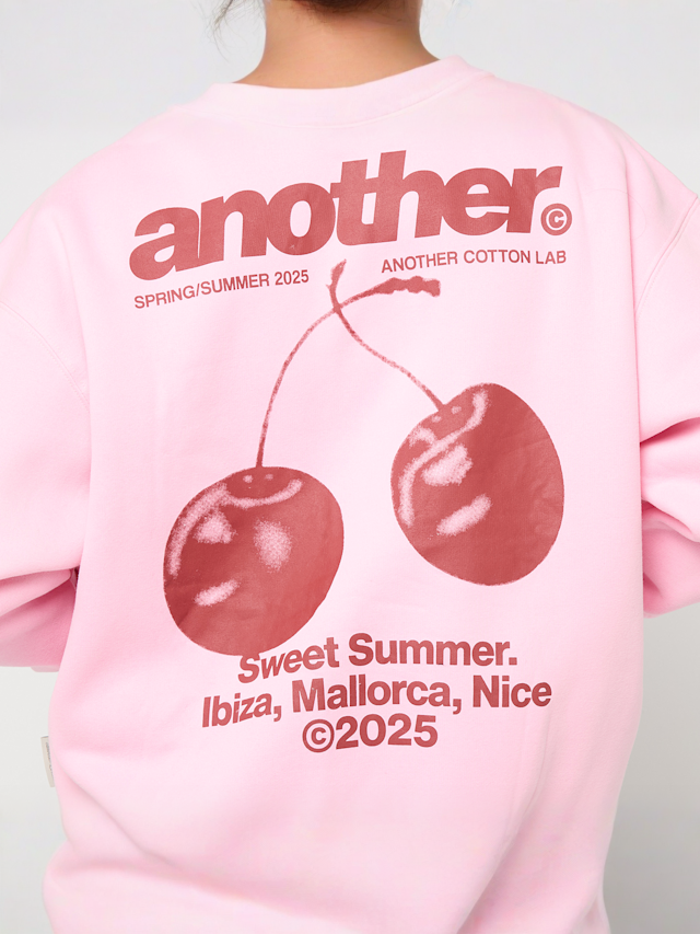 Another Cotton Lab, Another Sweet Summer Oversized Zip Hoodie, light pink, Image 5 of 6
