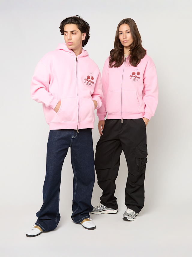 Another Cotton Lab, Another Sweet Summer Oversized Zip Hoodie, light pink, Image 6 of 6