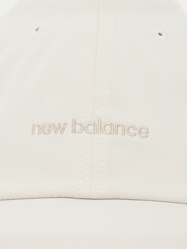 New Balance, 6 Panel Linear Logo Hat, beige, Image 4 of 4