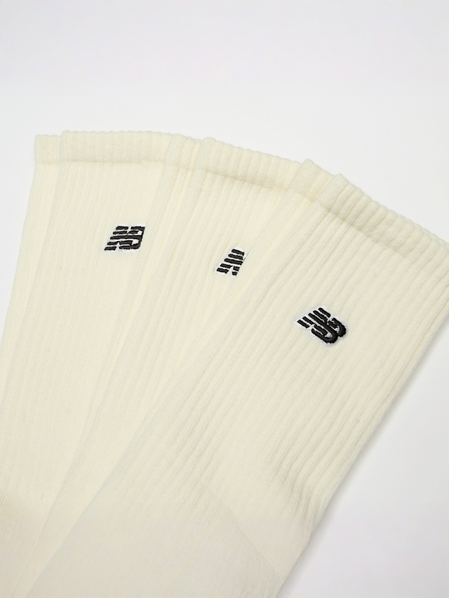 New Balance, 3 PACK - Black Patch Logo Seasonal Crew, beige, Image 2 of 2
