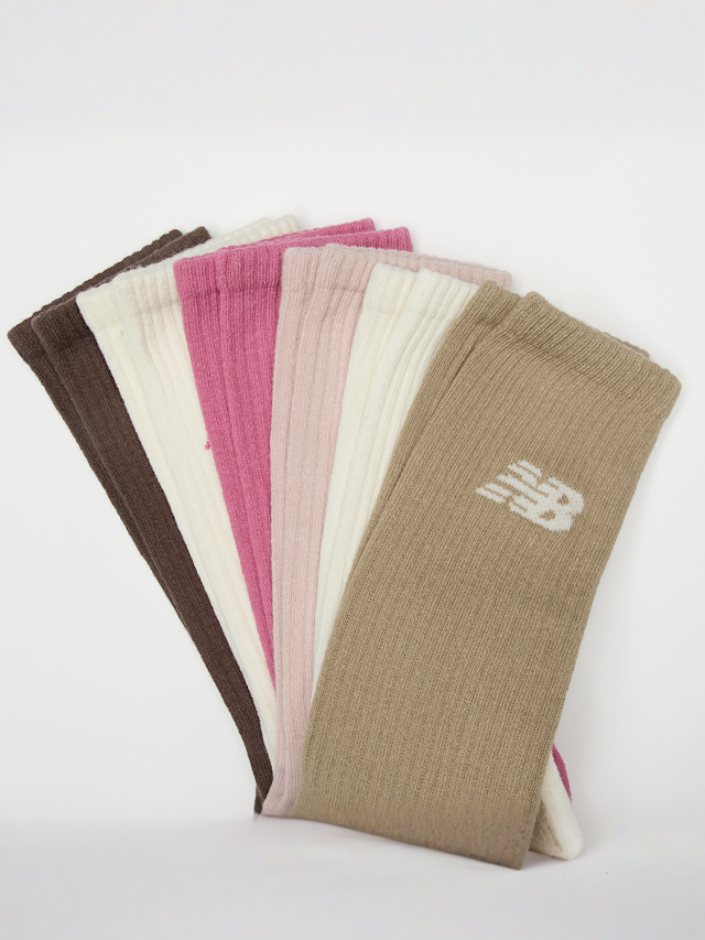 New Balance, 6 PACK - Everyday Seasonal Crew Socks, multi-colour, Image 2 of 2