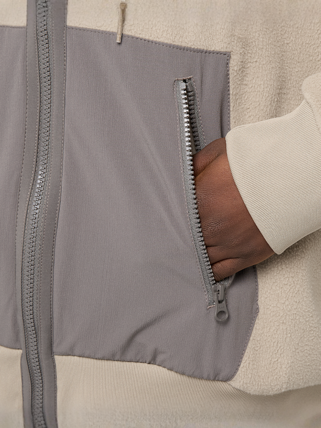 Nike, Sportswear Polar Fleece Top Fullzip, beige, Image 4 of 6