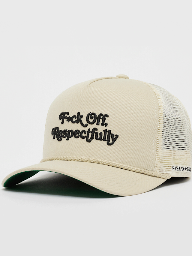 Field Grade, Respectfully Twill Mesh Trucker, beige, Image 1 of 4