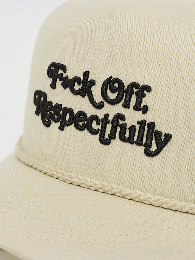 Field Grade, Respectfully Twill Mesh Trucker, beige, Image 4 of 4