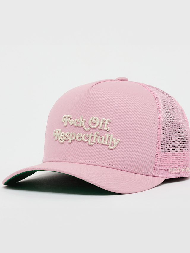 Field Grade, Respectfully Twill Mesh Trucker, light pink, Image 1 of 4