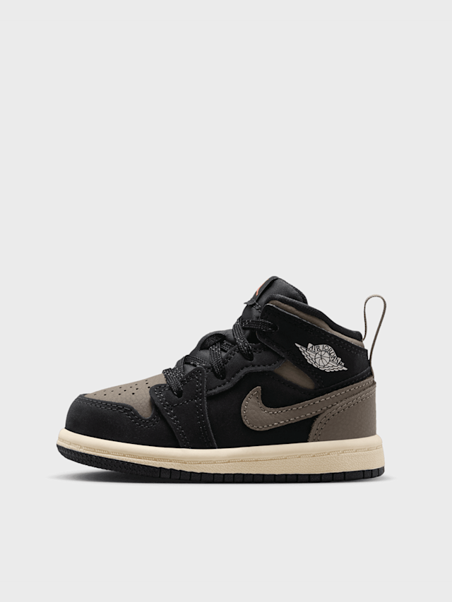 Jordan, Air Jordan 1 Mid Toddlers, black, Image 1 of 7
