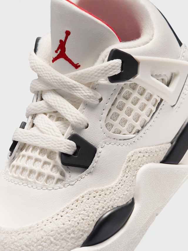 Jordan, Air Jordan 4 Retro OG Flight Club Toddlers, beige, Image 7 of 9