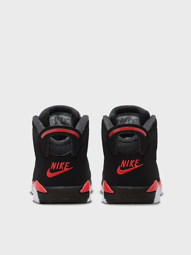 Jordan, Air Jordan 6 Retro "Infrared Salesman" Toddlers, black, Image 4 of 8
