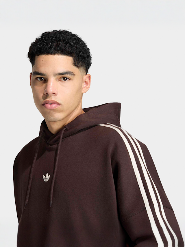 adidas Originals, Loose Fitted Graphic Hoody, brown, Image 3 of 5
