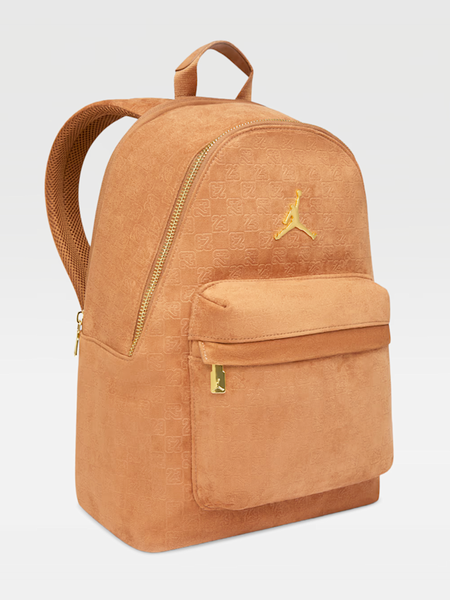 Jordan, Jam Suede Monogram Backpack, brown, Image 2 of 6
