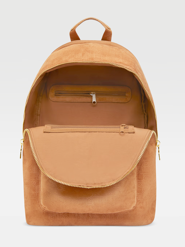 Jordan, Jam Suede Monogram Backpack, brown, Image 4 of 6