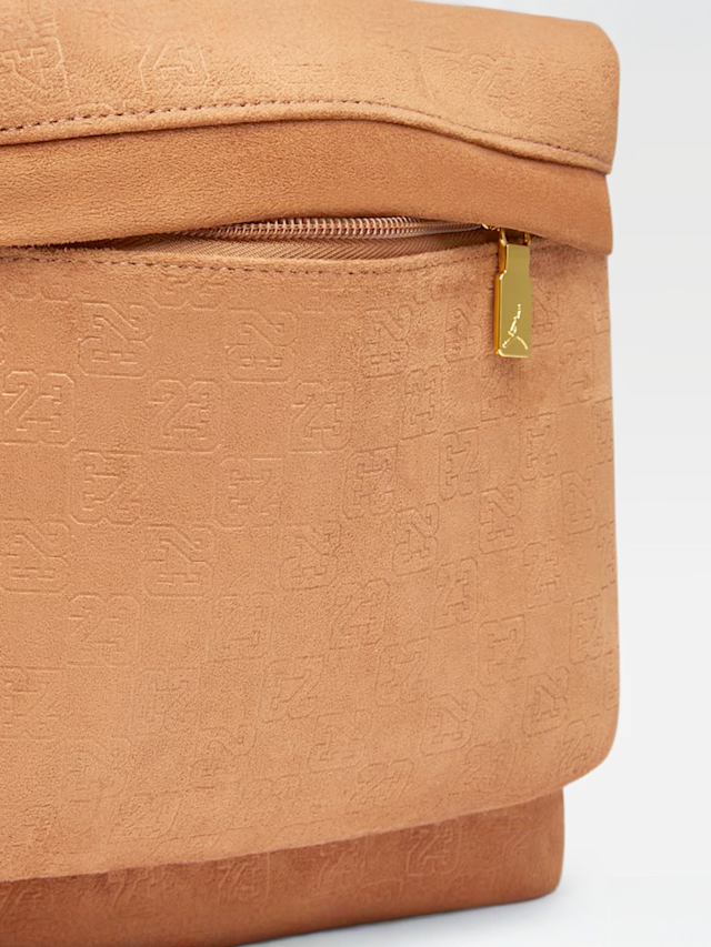 Jordan, Jam Suede Monogram Backpack, brown, Image 6 of 6