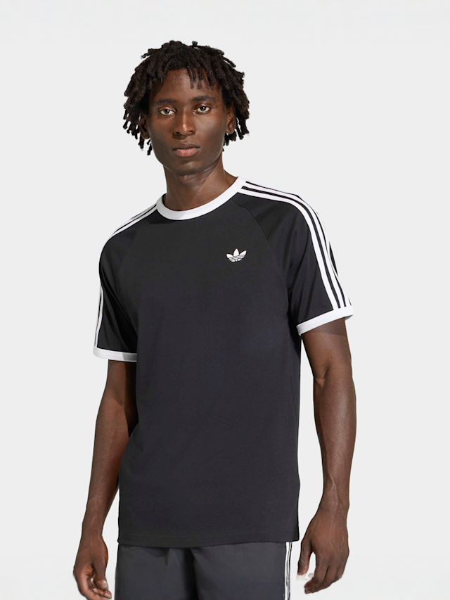 adidas Originals, 3-Stripes Tee, black, Image 1 of 4