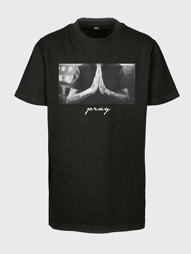 Mister Tee - Kids, Pray Tee, black, Image 1 of 3