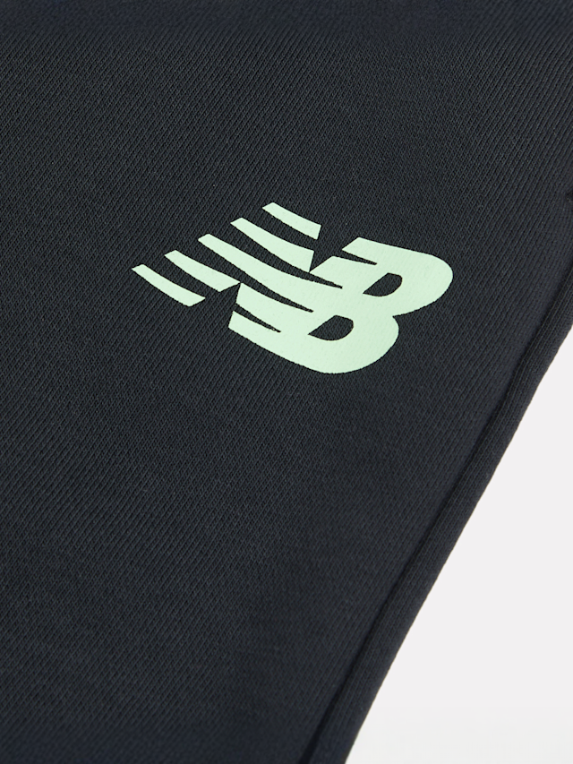 New Balance, Set French Terry Stacked Logo Hoodie & Jogger, black, Image 5 of 5