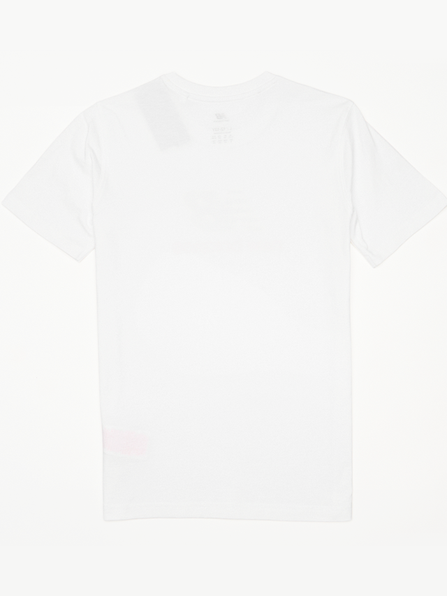 New Balance, Jersey Stacked Logo Tee, white, Image 2 of 3
