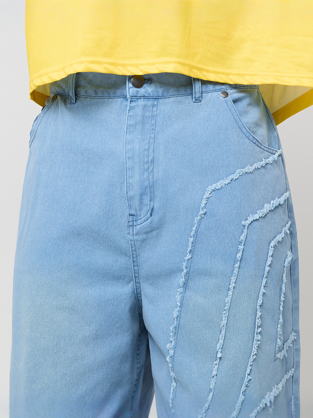 Umbro, Washed Drill Shorts, blue, Image 3 of 5